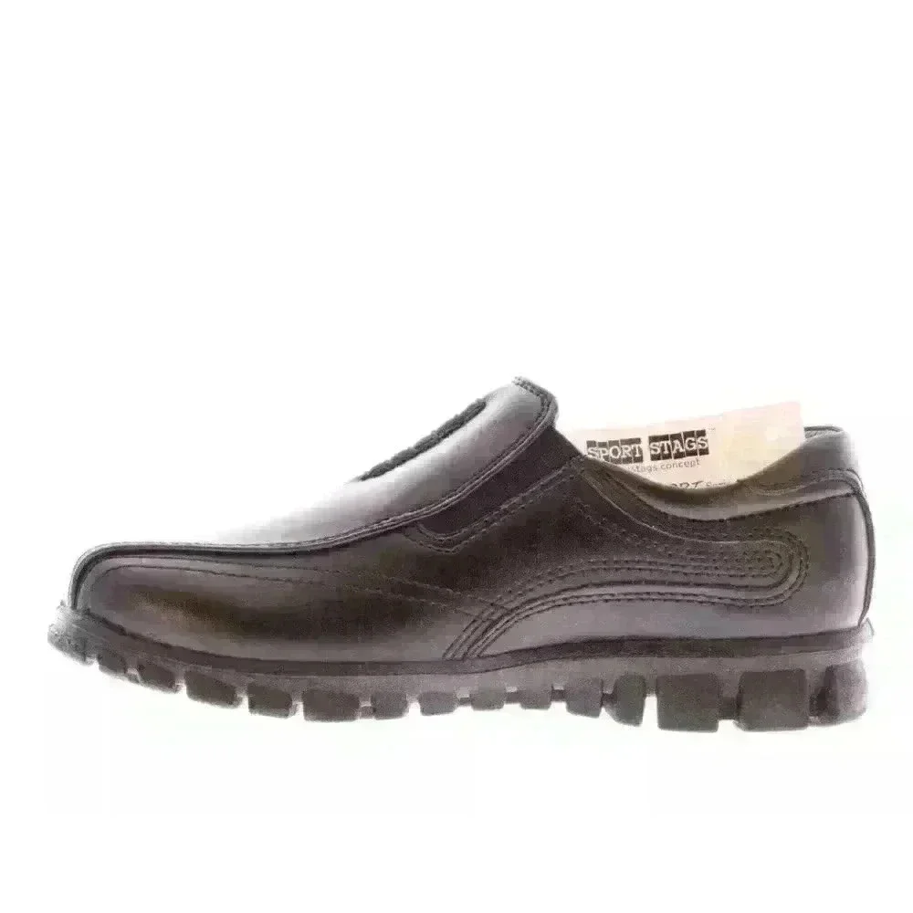NEW NIB Deer Stags Sport Stags Little Boy's Stadium Slip On Shoe Black $40